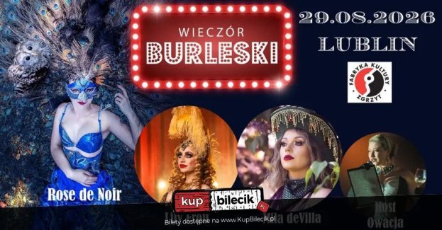 Zapraszamy 29 sierpnia 2026 roku do Fabryka Kultury Zgrzyt, Lublin, Al. Józefa Piłsudskiego 13.